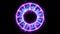 Zodiac circle rotate flame blink circle both appear and disappear and all 12 zodiac sign and name