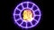 Zodiac circle rotate outer blink both appear and show all 12 zodiac sign and all name