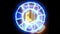 Zodiac circle rotate outer blink both appear and show all 12 zodiac sign all text effect name