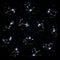 Zodiac constellation in night sky background. Astrology stars