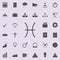 Zodiac Fish Jupiter icon. Detailed set of Minimalistic icons. Premium quality graphic design sign. One of the collection icons f