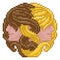 Zodiac Horoscope Astrology Gemini Pixel Art Sign