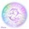 Zodiac sign. Astrological horoscope collection. Vector illustration