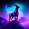 Zodiac sign Capricorn. Zodiac horoscope. Horoscope background. AI generated