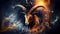 Zodiac sign Capricorn. Zodiacal horoscope background. High quality