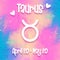 Zodiac signs - Taurus - Colorful trendy design