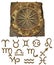 Zodiac Stone Tablet with Symbols