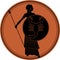 Zodiac in the style of Ancient Greece. Scorpio.
