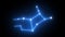 Zodiac Virgo Star Constellation Forming in Glowing Light