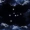 Zodiacal constellation Virgo. The constellation is seen through