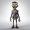 Zombie Character In Suit A Maya Rendered Satirical Cartoon