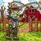 Zombie in a Cowboy Outfit Colored Cartoon