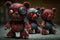 Zombie devil teddy bears, created with Generative AI technology