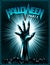 Zombie Hand Halloween Party Vintage Radiant Background Horror Print Poster