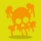 Zombie Kid Orange Skull 11