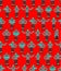 Zombie pattern seamless. Zombies background. Undead texture