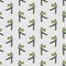 Zombie pixel art pattern seamless. pixelated zombi background. 8 bit Dead man alive texture