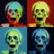 Zombie Pop Art Luminous Portraits In Andy Warhol Style