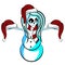 Zombie Skeleton Female Snowman