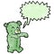 zombie teddy bear cartoon