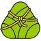 Zongzi icon, Dragon Boat festival related vector