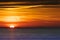 Zonsondergang boven het wad, Wadden Sea at Sunset