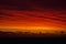 Zonsondergang Zuid Atlantische oceaan; Sunset Southern Atlantic