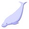 Zoo dugong icon isometric vector. Sea mammal