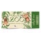 Zoo entrance ticket design with monkeys on creepers in the jungle.