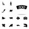 zoo inscription icon. zoo icons universal set for web and mobile