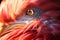 Zoo lake feathers beak birds one wild flamingo nature pink wildlife animal closeup