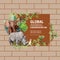 Zoo wreath design with elephant, meerkat, rhino watercolor illustration