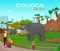 Zoological Garden Cartoon Poster