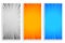 Zoom line rays abstract banners set of three