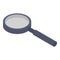 Zoom magnify glass icon, isometric style