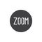 Zoom mode button icon vector