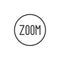 Zoom mode button line icon