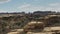 Zoom in on the needles rock formation at canyonlands, utah