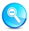 Zoom out icon splash natural blue round button