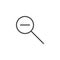Zoom out magnifier outline icon