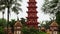 Zoom and Pan,Hanoi,Vietnam,Tran Quoc Temple Pagoda