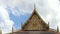 Zoom in on a temple roof at wat phra kaew in bangkok
