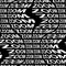 ZOOM word warped, distorted, repeated, and arranged into seamless pattern background