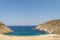 Zorgos beach at Andros island in Greece. A beautiful travel destination.