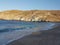 zorkos beach in andros island greece on the north side of the island