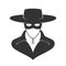 Zorro mask graphic icon