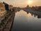 Zrenjanin Serbia river Begej bank in sunset