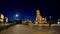 Zrenjanin town square at night Serbia