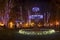 Zrinjevac park decorated by Christmas lights as part of Advent i