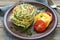 Zucchini fritters with dill